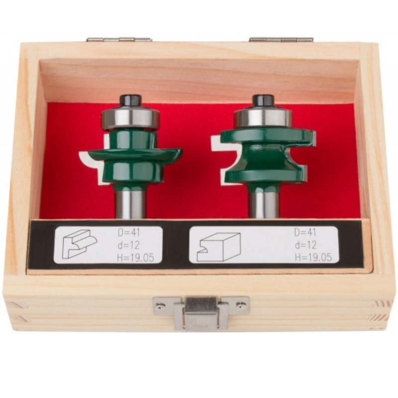 Фрезы по дереву Fit 36567 комбинированные универсальные набор 2 шт деревянный бокс DxH41х195 мм 4123₽