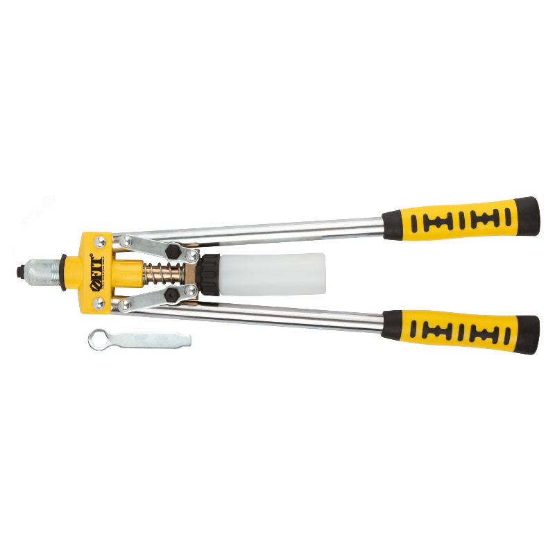 Заклепочник усиленный с длинными ручками Fit 32055 пластиковый контейнер 32-48 мм 430 мм 2279₽