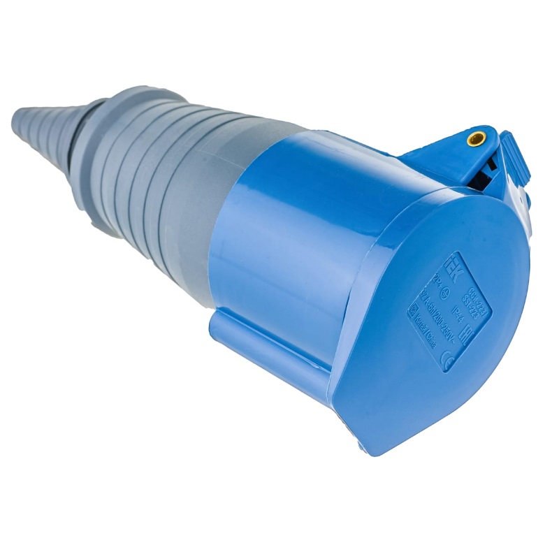 Розетка кабельная IEK ССИ-223 (32 А, 220 В, 2P+PE, IP44) PSR21-032-3 ...