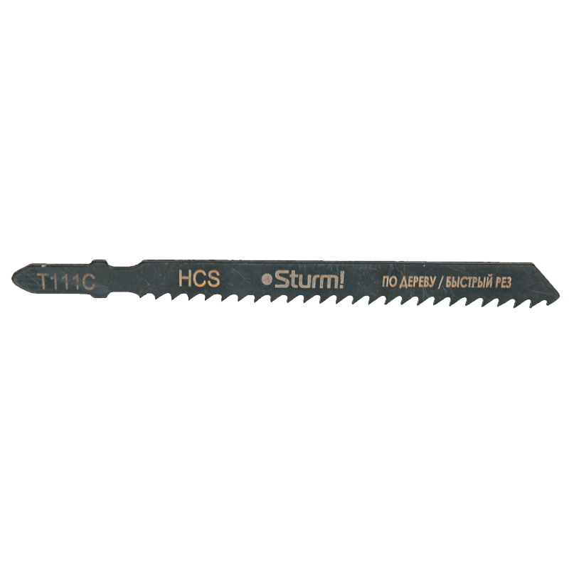 Пилки для лобзика по дереву Sturm T111C 5250606, 2 шт, 100х75мм, шаг зуба 3мм, быстрый прямой рез, HCS в Муроме