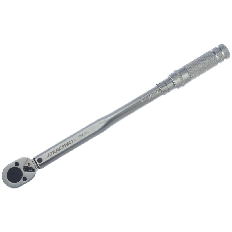 Динамометрический ключ Jonnesway T04150, посадочный квадрат 1/2", момент затяжки 42-210 Нм, длина 470 мм