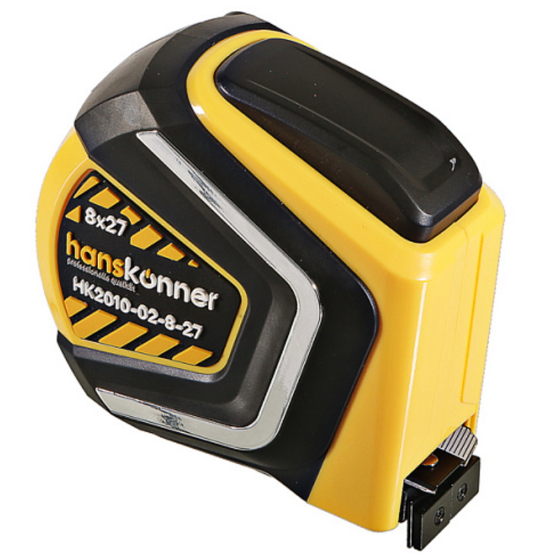 Рулетка Hanskonner HK2010-02-8-27 8x27мм, автостоп, двухстор., нейлон, супермощный магнит в Вологде
