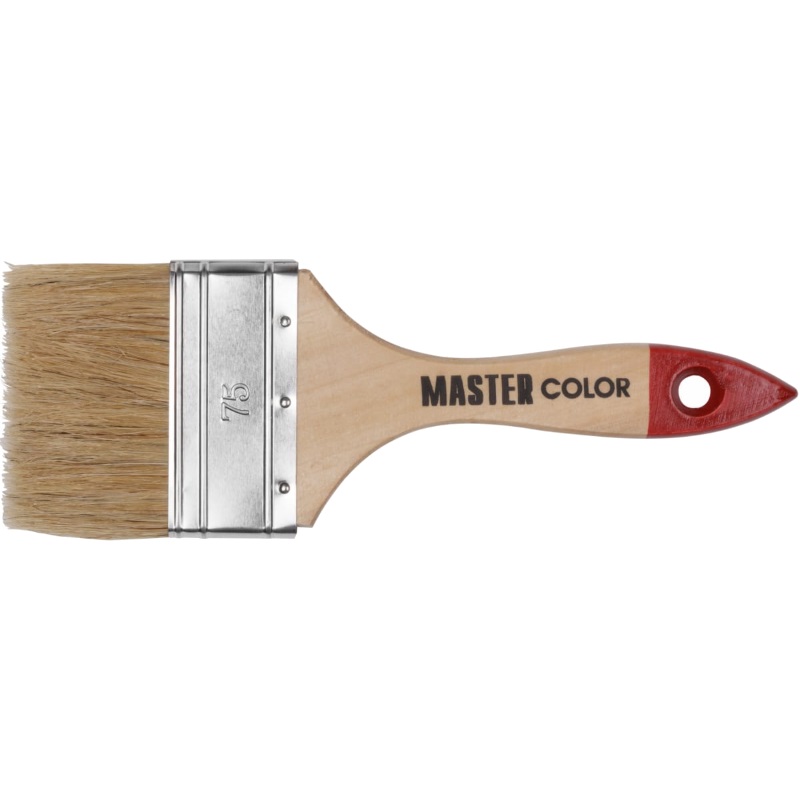 Кисть флейцевая Master Color 30-0015 (75 мм, деревянная ручка, назначение - краски на водной и масляной основе) в Иваново