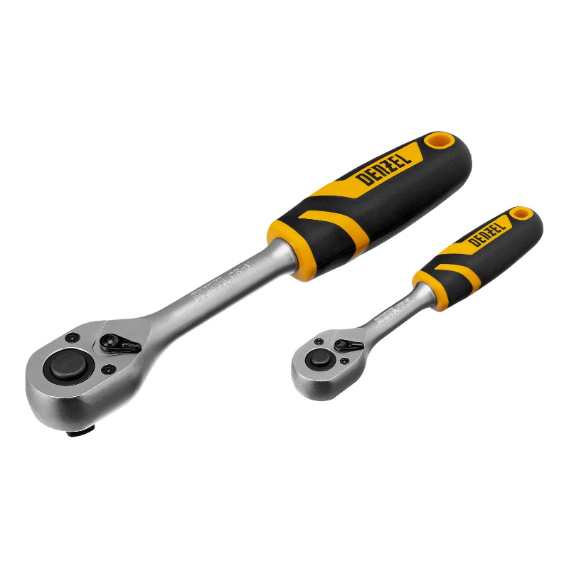 Набор инструментов Denzel 15804, 1/2", 1/4", CrV, S2, пластиковый кейс, 122 предмета в Иваново