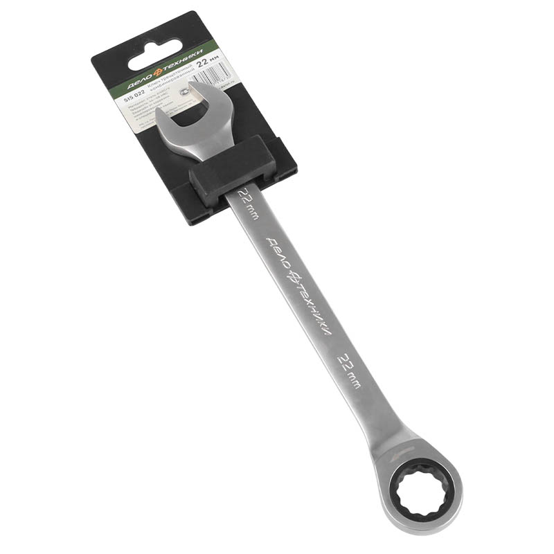 Ключ комбинированный трещоточный Дело Техники 515022 22 мм 548₽