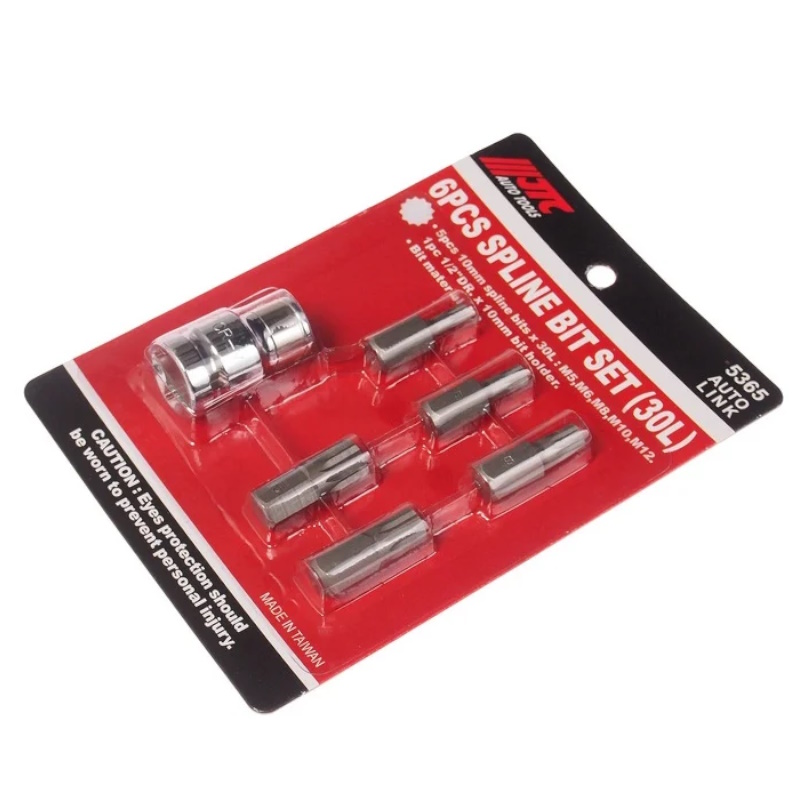 Набор бит JTC JTC-5365, 1/2"DR, SPLINE, М5-12, с держателем, 6 предметов в Костроме