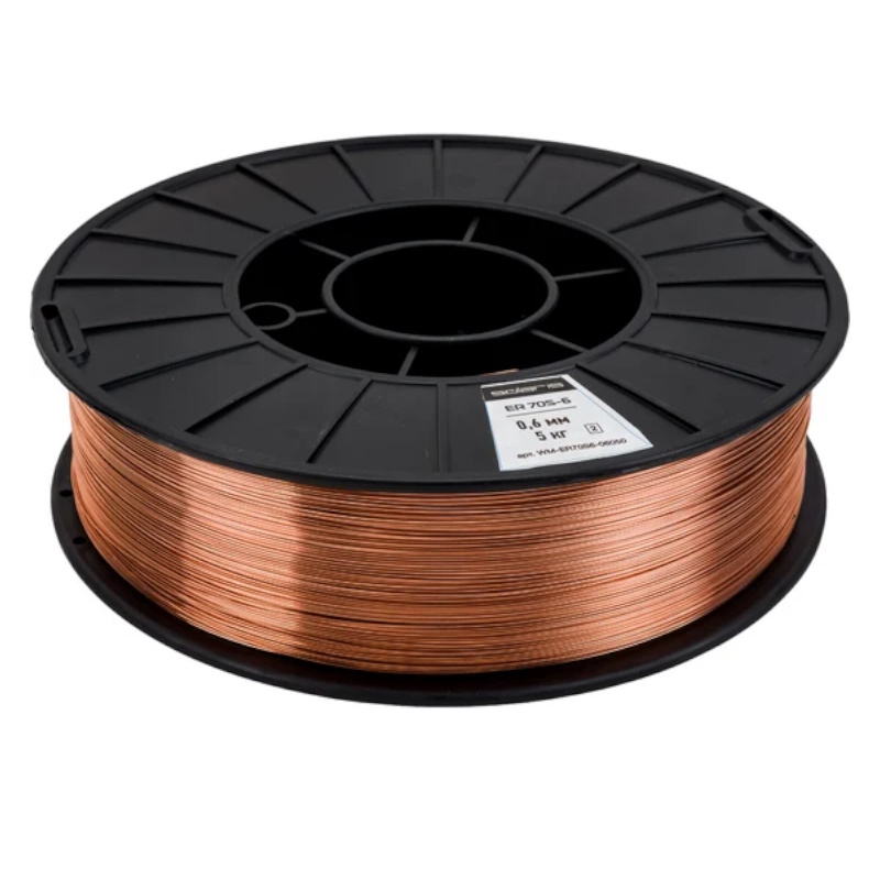 Проволока сварочная омедненная Solaris ER 70S-6 WM-ER70S6-06050, ф0, 6мм (катушка D200 5 кг) во Владимире