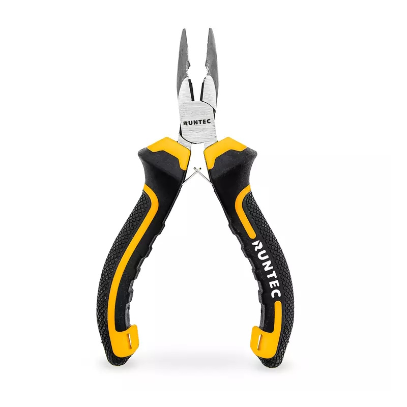 Длинногубцы изогнутые мини Runtec RT-PLR09130, 130 мм