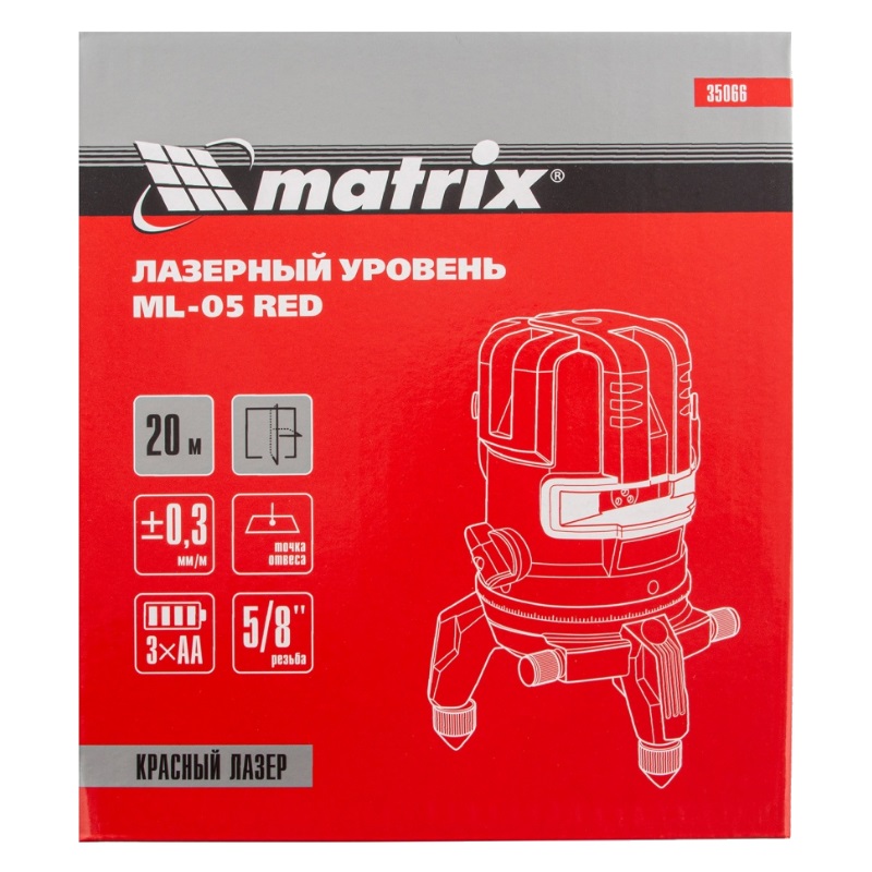 Лазерный уровень Matrix ML 05 Red 35066 в Переславле