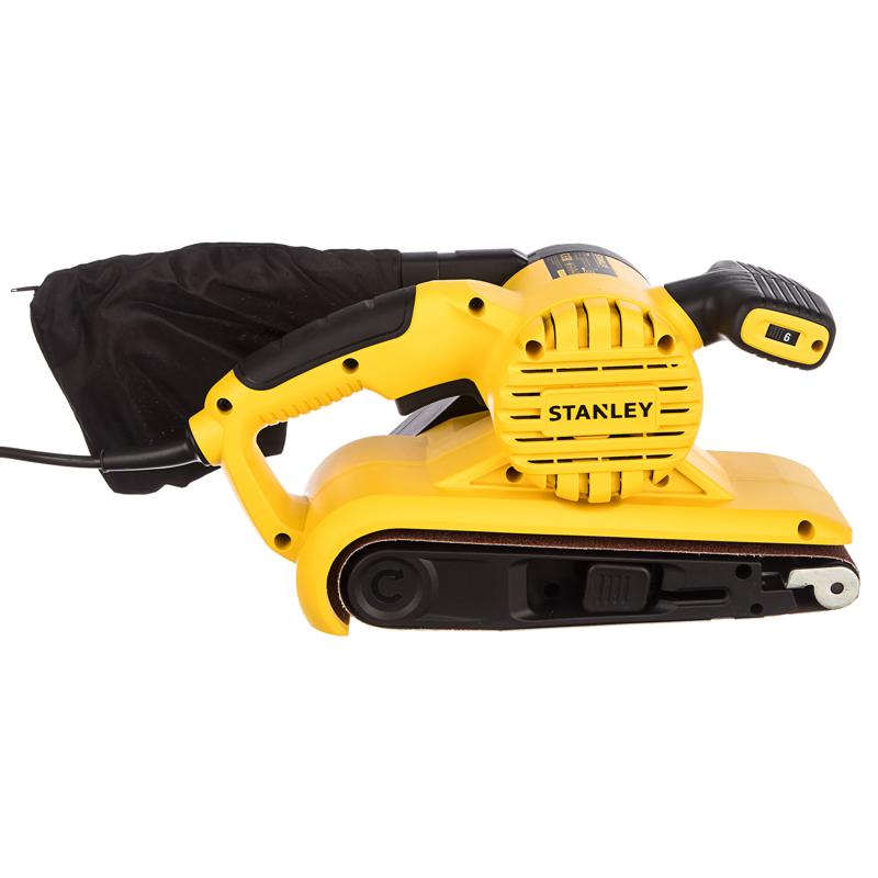 Сетевая ленточная шлифмашина Stanley SB90 (скорость 380 м/мин, мешок для пыли)