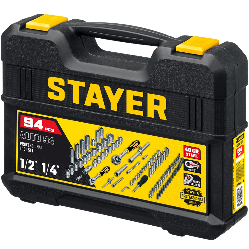 Набор инструмента универсальный Stayer AUTO 94 Professional 27760-H94 94 предмета в Череповце
