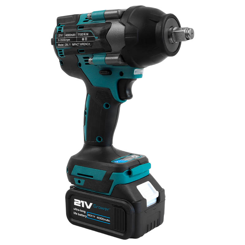 Бесщеточный ударный гайковерт Grower DBL11, 700 Нм, 21v (под Makita LXT), 4Ah аккумулятор 2 шт, в кейсе в Муроме
