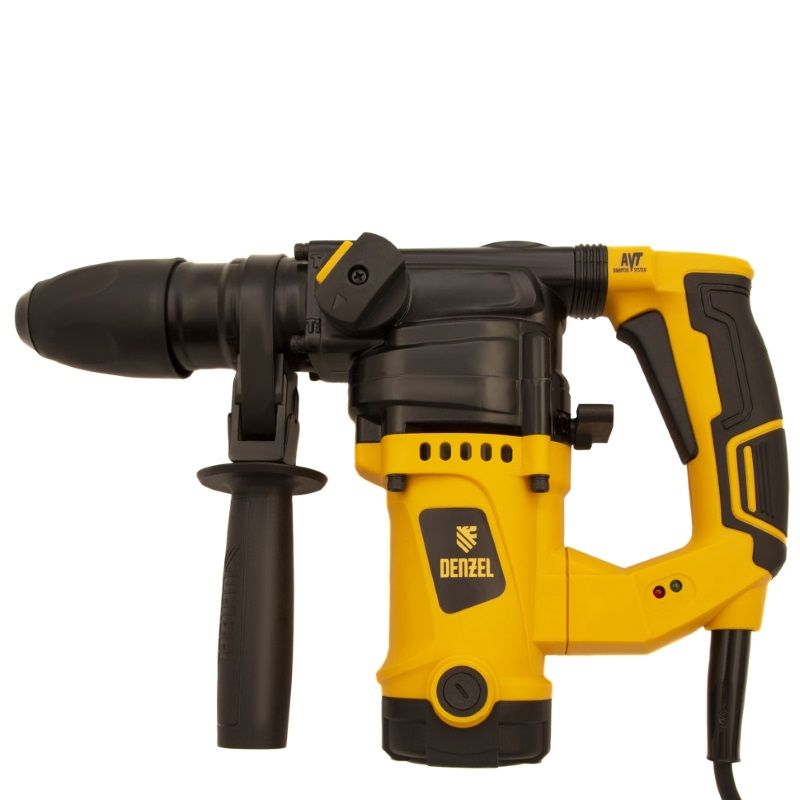 Перфоратор Denzel RHV-1100-26 26610 в кейсе, с защитной муфтой, с виброзащитой