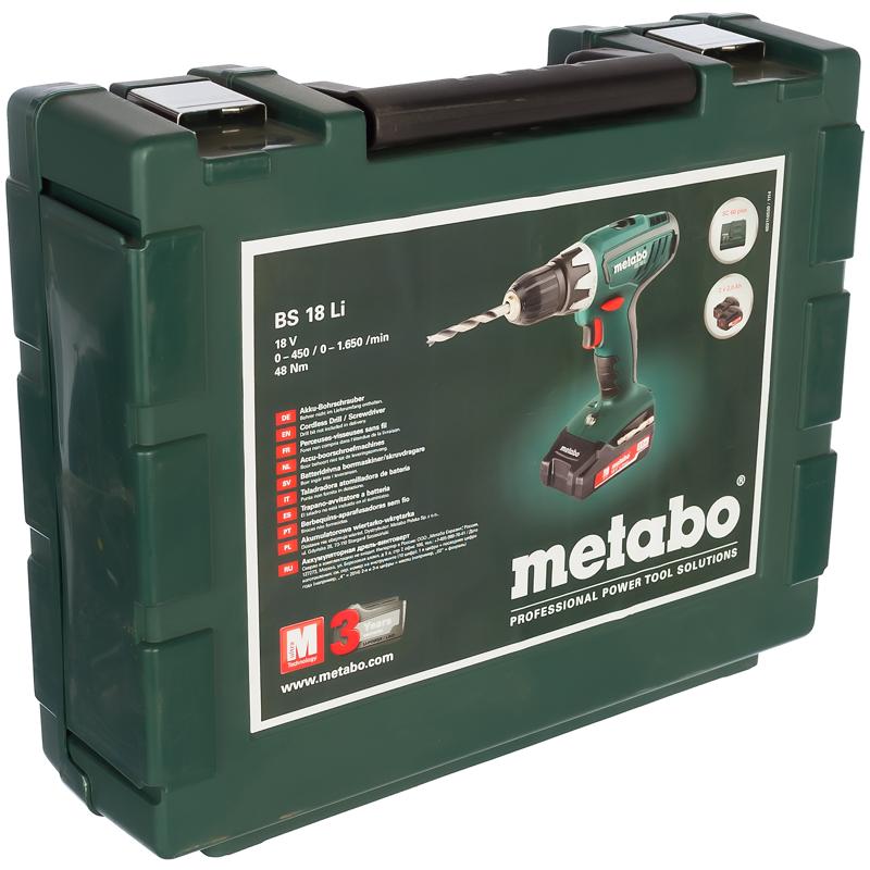 Аккумуляторная дрель-шуруповерт Metabo BS 18 Li 602116530