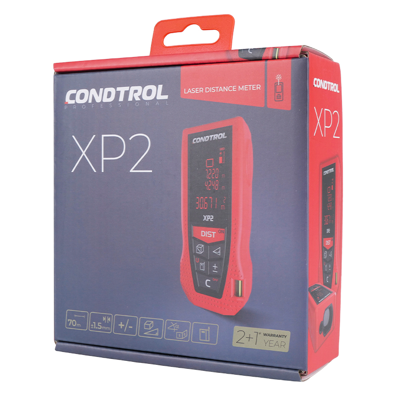 Лазерный дальномер на батареях Condtrol XP2 1-4-080 (принадлежности, точность ±2 мм)