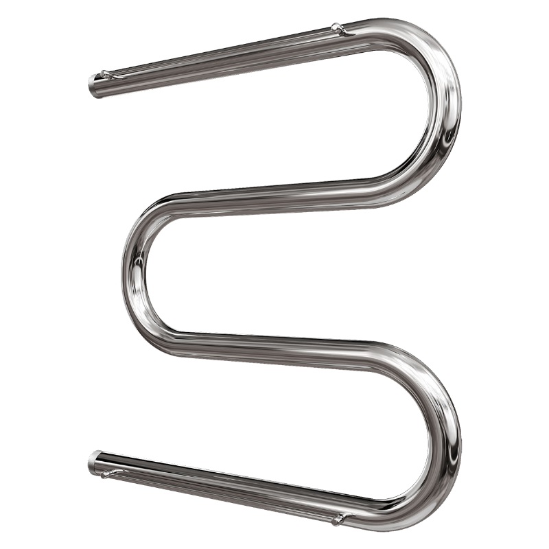 Полотенцесушитель водяной Point PN38555P 500x500 М-образный (1") с полкой, хром