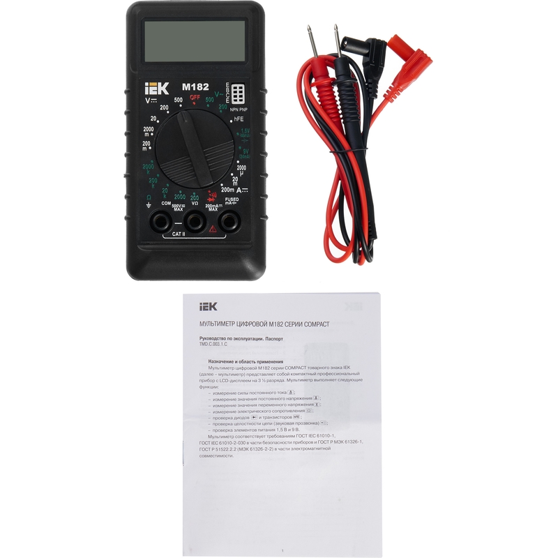 Мультиметр цифровой IEK COMPACT M182 TMD-1S-182 в Туле