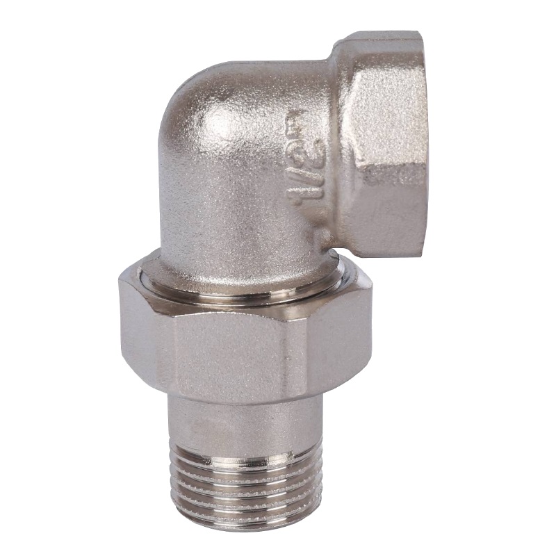 Американка угловая Stout SFT-0057-000012 ВН, 1/2", уплотнение под гайкой o-ring кольцо, никелированное в Александрове