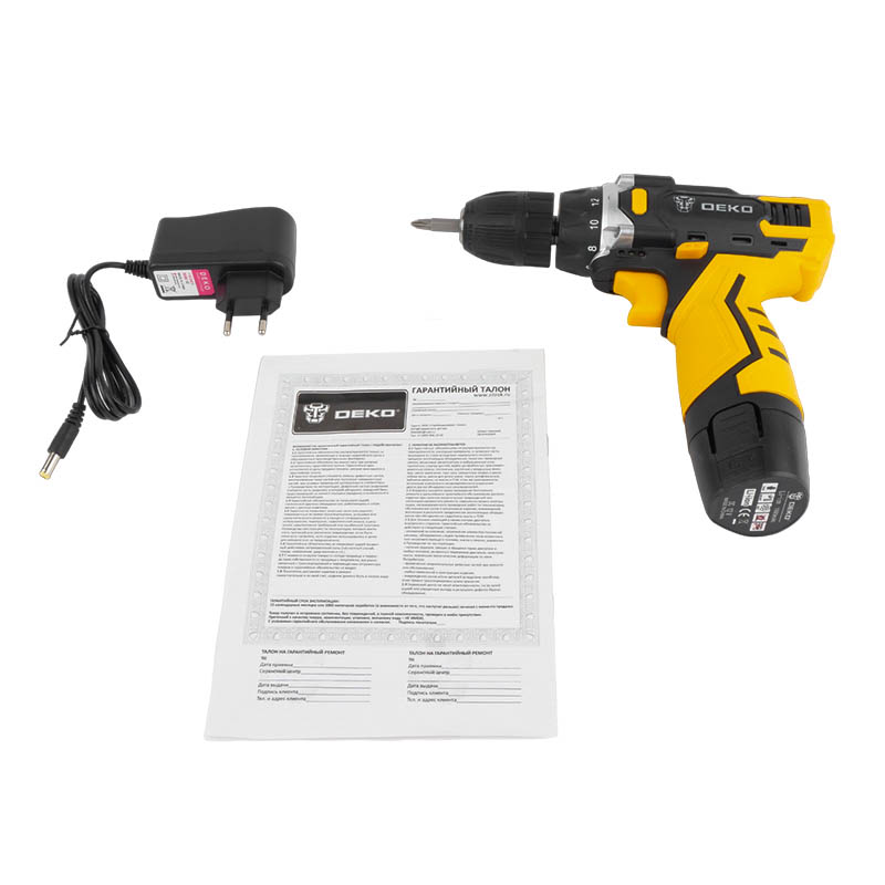 Аккумуляторная дрель-шуруповерт Deko DKCD12FU-Li 063-4100 в Рыбинске