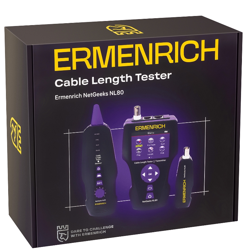 Измеритель длины кабеля Ermenrich NetGeeks NL80 85673 в Рыбинске
