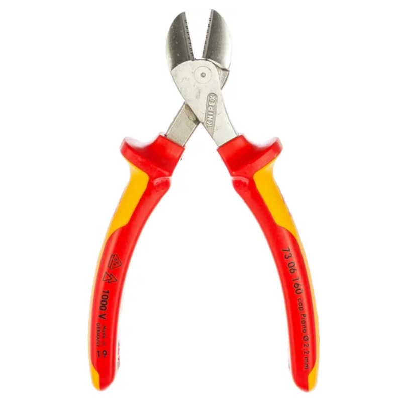 Бокорезы Knipex X-Cut KN-7306160, VDE, 160 мм, хром, 2-комп диэлектрические ручки, коробчатый шарнир в Рыбинске