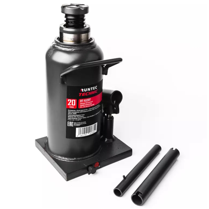 Домкрат бутылочный профессиональный Runtec RT-VJ20T TECHNIC, 20 т, 244-464 мм в Череповце