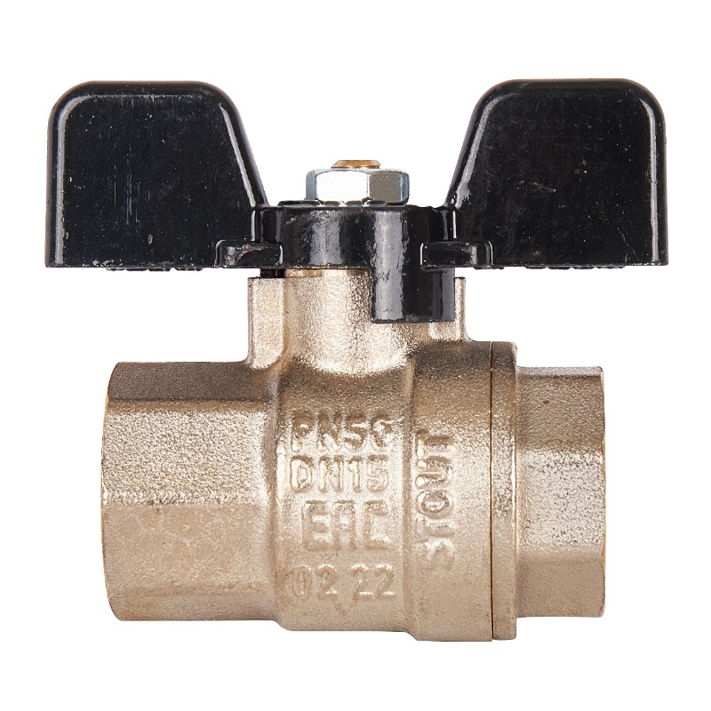 Шаровой полнопроходной кран Stout SVB-0002-000015, ВР/ВР, 1/2", бабочка в Иваново
