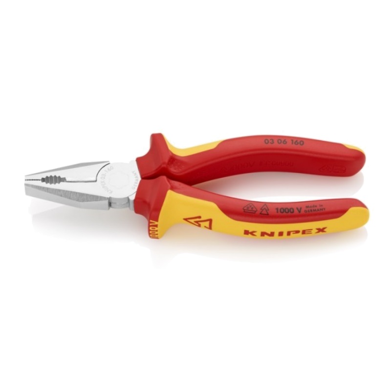 Плоскогубцы комбинированные Knipex KN-0306160, хромированные, 160 мм в Твери