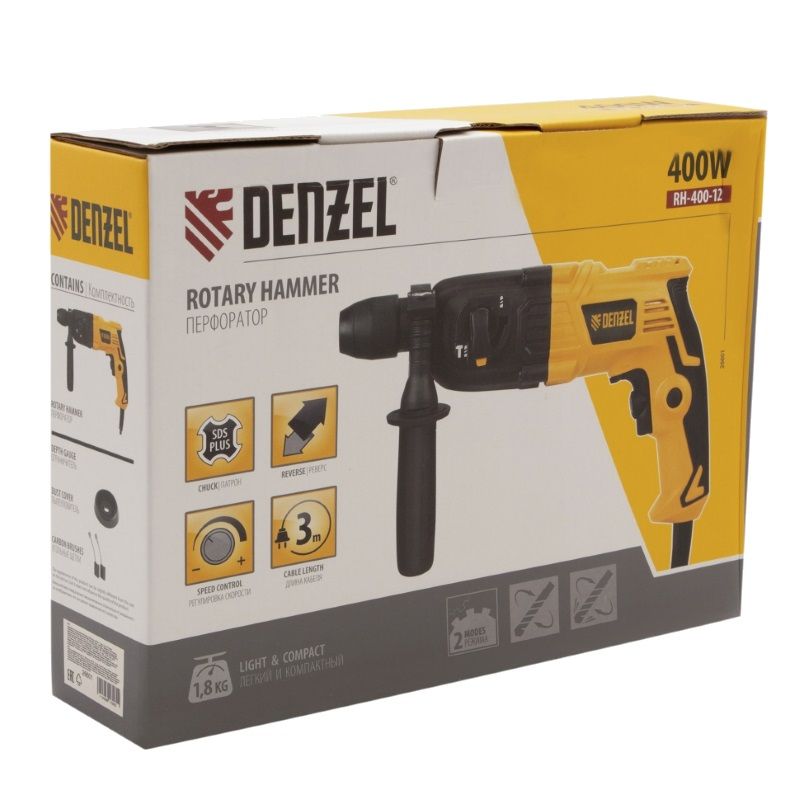 Перфоратор Denzel RH-400-12 26601 в Переславле