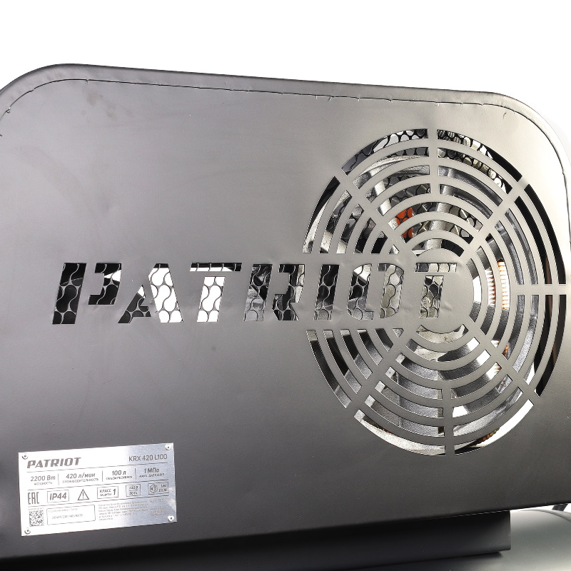 Компрессор Patriot KRX 420 L100 545302315, поршневой, ременной, масляный, 420 л/мин, 100 л, 10 бар, 2.2 кВт, 230 В в Переславле