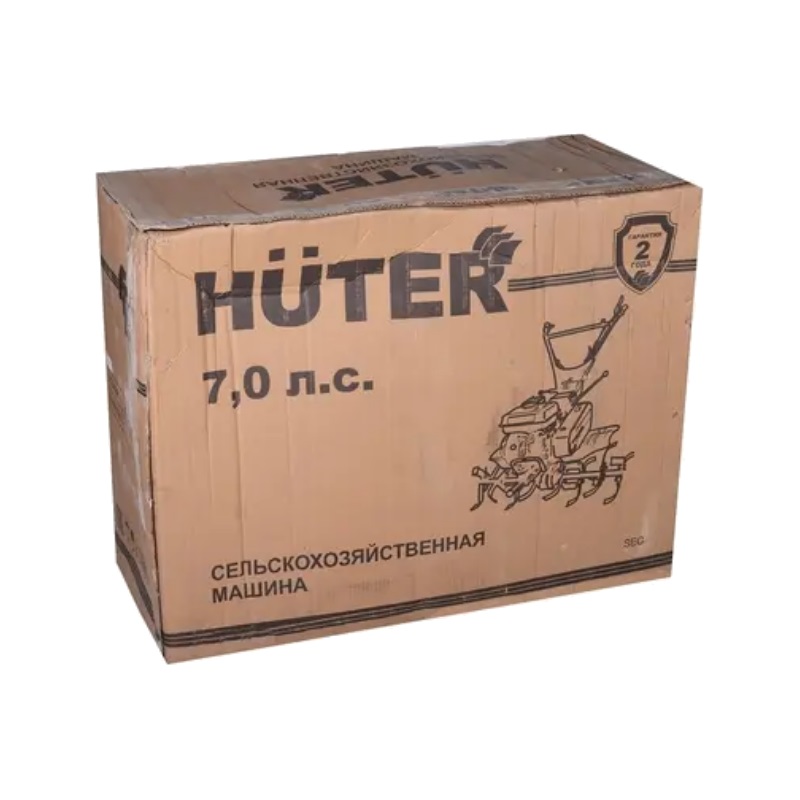 Бензиновый мотоблок Huter МК-7000P-10-4х2, 7 л.с., 4 вперед / 2 назад, редуктор шестеренчатый, 70/5/44 4606059035244 в Муроме