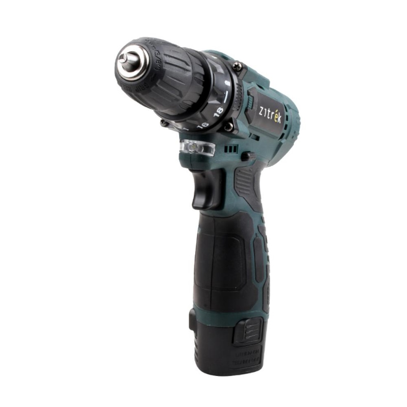 Дрель-шуруповерт аккумуляторная Zitrek Green 12V Max 085-1016, 12В, 2х2.0Ач в Вологде