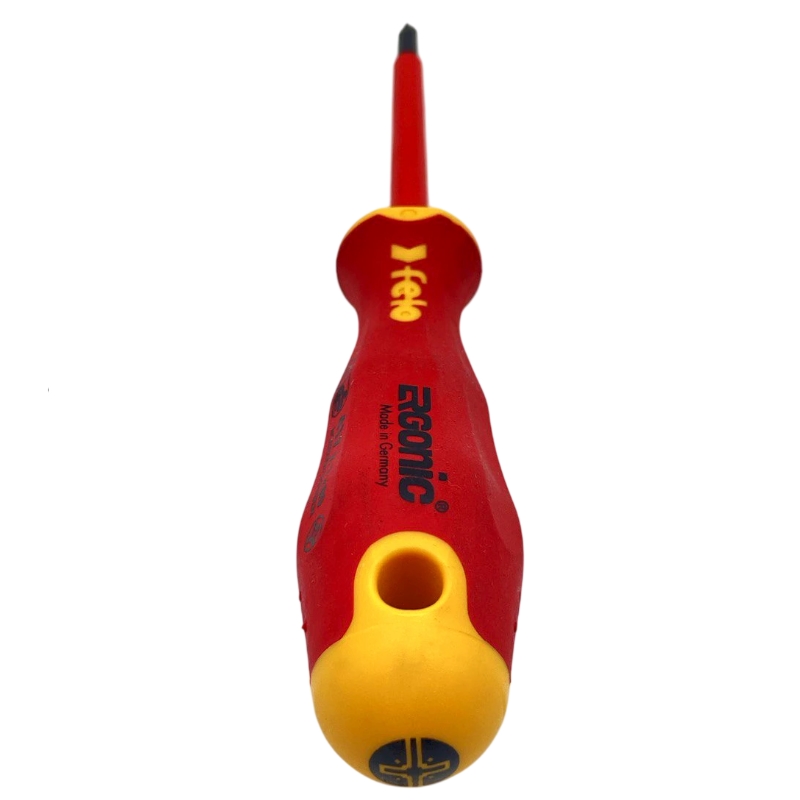 Отвертка диэлектрическая Felo Ergonic 41710290, крестовая +/- Z 1X80 (Германия) в Коврове