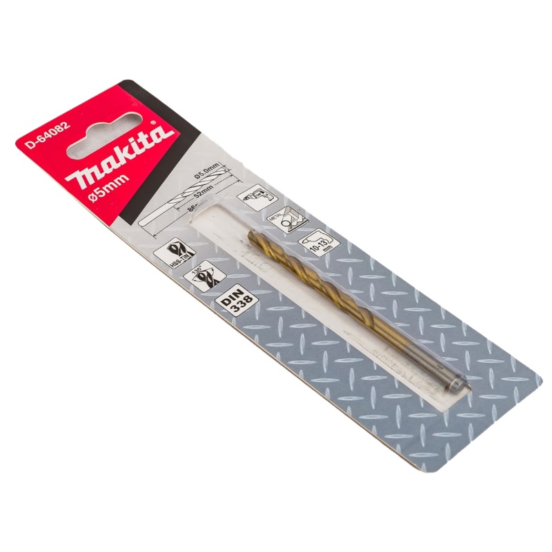 Сверло по металлу HSS-TiN Makita Economy D-64082, 5х52x86 мм, 1 шт. в Муроме