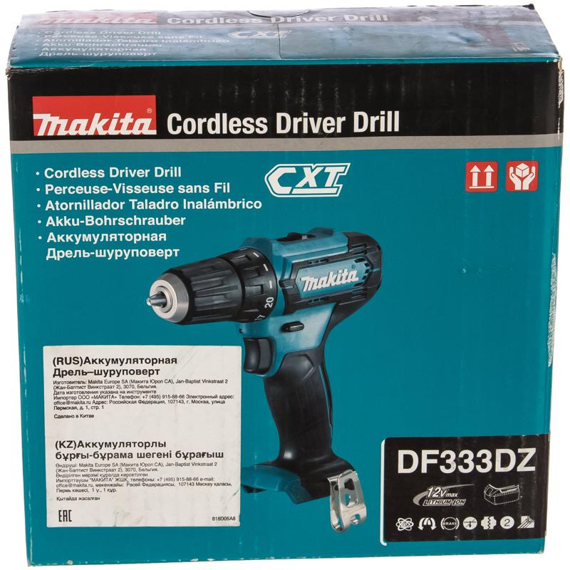 Аккумуляторная дрель-шуруповерт Makita DF333DZ