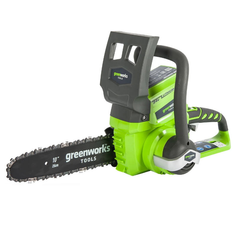 Пила цепная Greenworks G24CS25K2 24В 2000007VB, c аккумулятором 4 Ач и зарядным устройством в Коврове