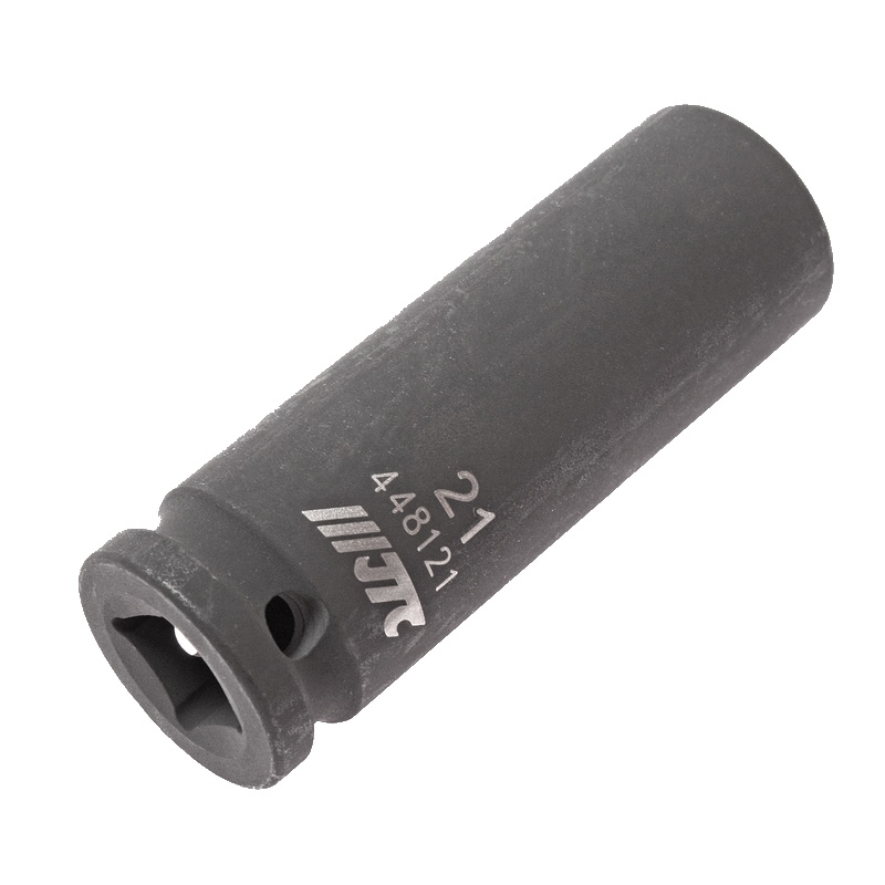 Торцевая 6-гранная головка JTC JTC-448121, 1/2"х21 мм, ударная, длина 82 мм, глубокая, тонкостенная