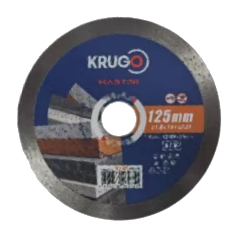 Диск алмазный Krugo 10 MASTER 81081250276, сплошной, 125х1.8х22.2х10 мм  в Туле