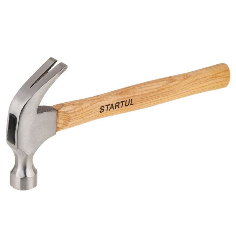 Молоток-гвоздодер Startul Master ST2002 560 г с деревянной рукояткой 510₽