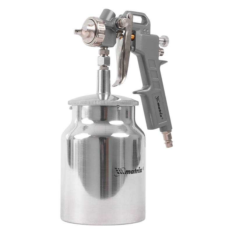 Пневматический краскораспылитель Matrix 57316 профессиональный нижний бак расходные материалы 141200₽