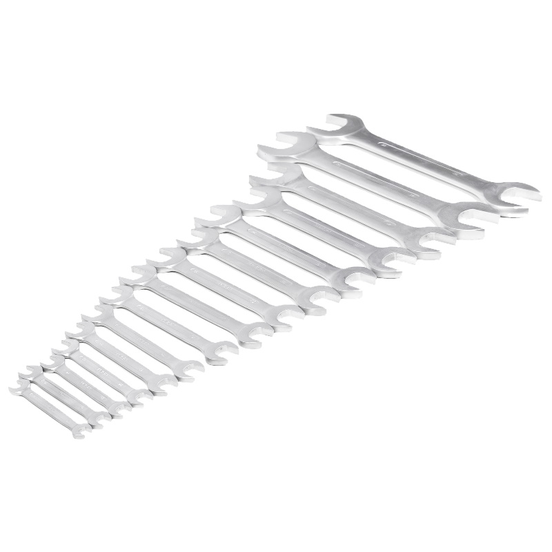 Набор ключей гаечных рожковых двусторонних Hortz 103551 15 шт 10-55 хромирование 11732₽