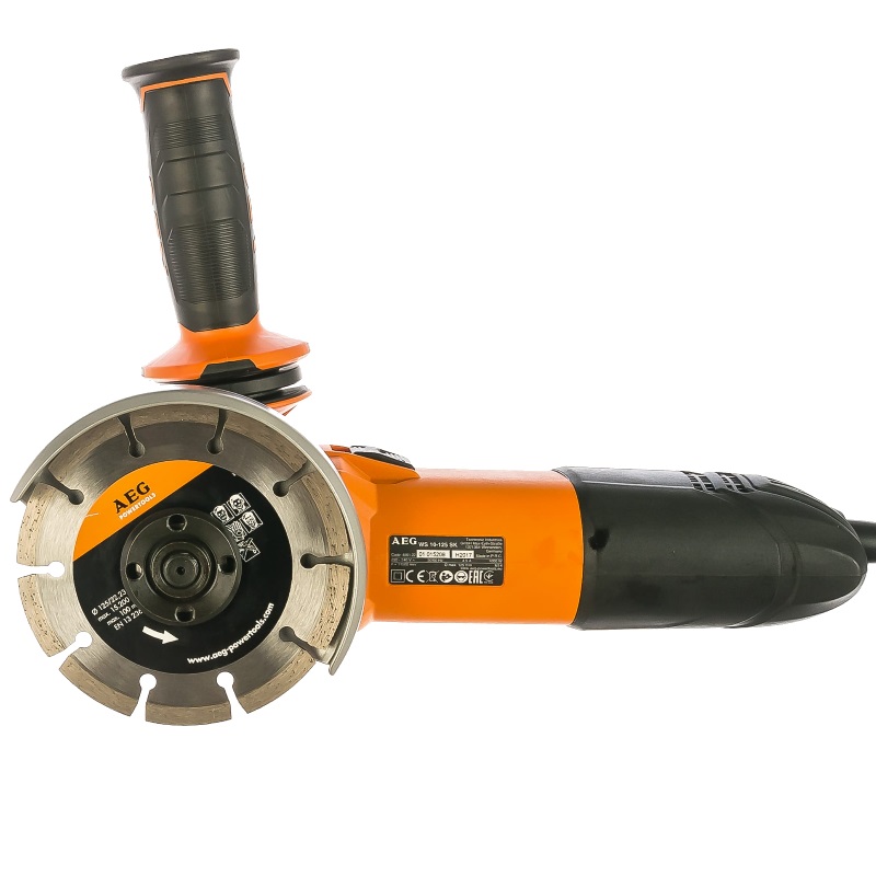 Угловая шлифмашина (болгарка) AEG WS10-125SK, 125 мм, 1000 Вт, в кейсе