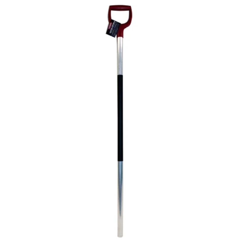 Черенок для лопаты Fachmann 05.053, алюминиевый, с красной ручкой, Garten, D-32мм, 133 см, с термоусадкой