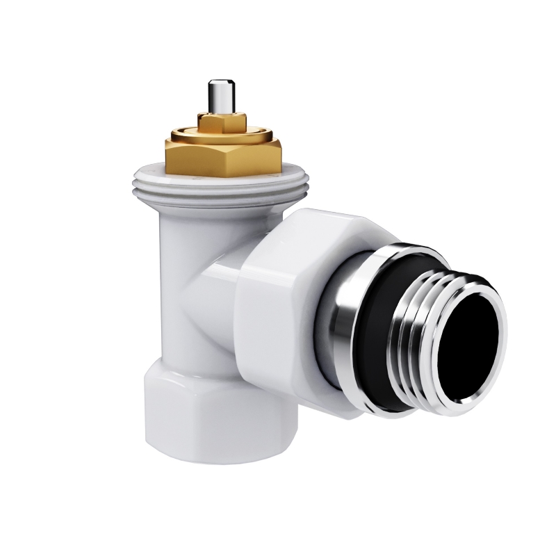 Набор термостатический угловой Royal Thermo Design 1/2"М30х1,5 (Белый), НС-1640379 в Туле