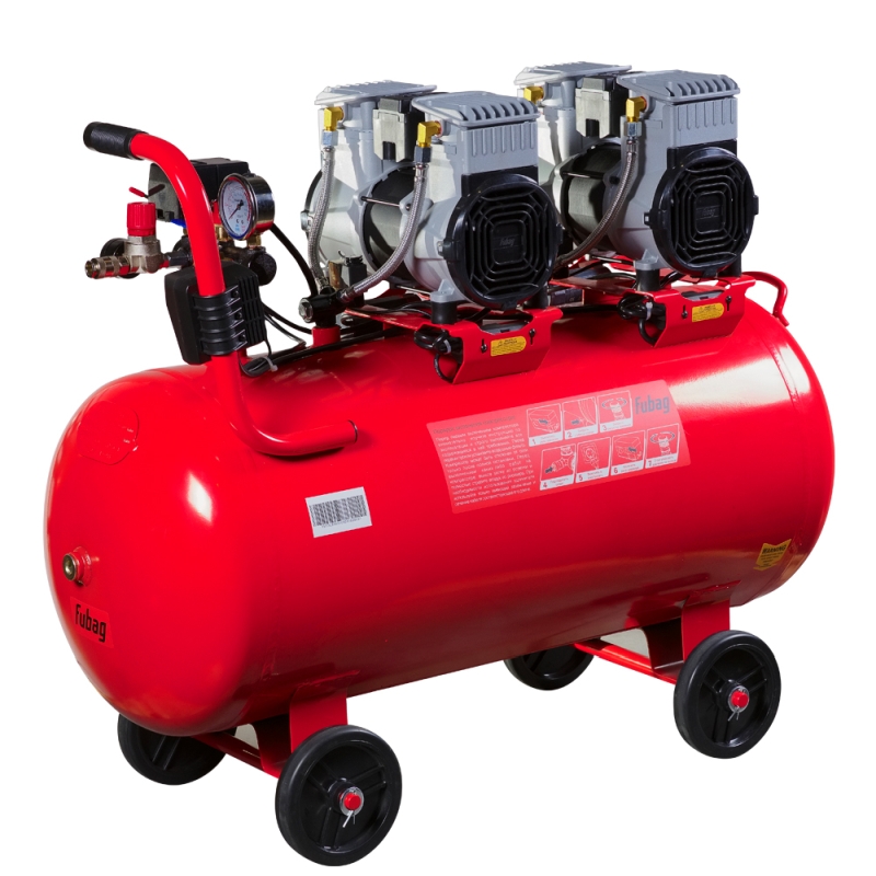 Компрессор безмасляный малошумный Fubag OLS 500/100 CM2х2 646075 в Муроме