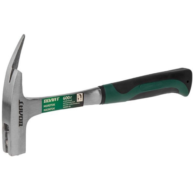 Молоток кровельный Волат 10200-06 600г широкий цельнокованый с магнитом 663₽