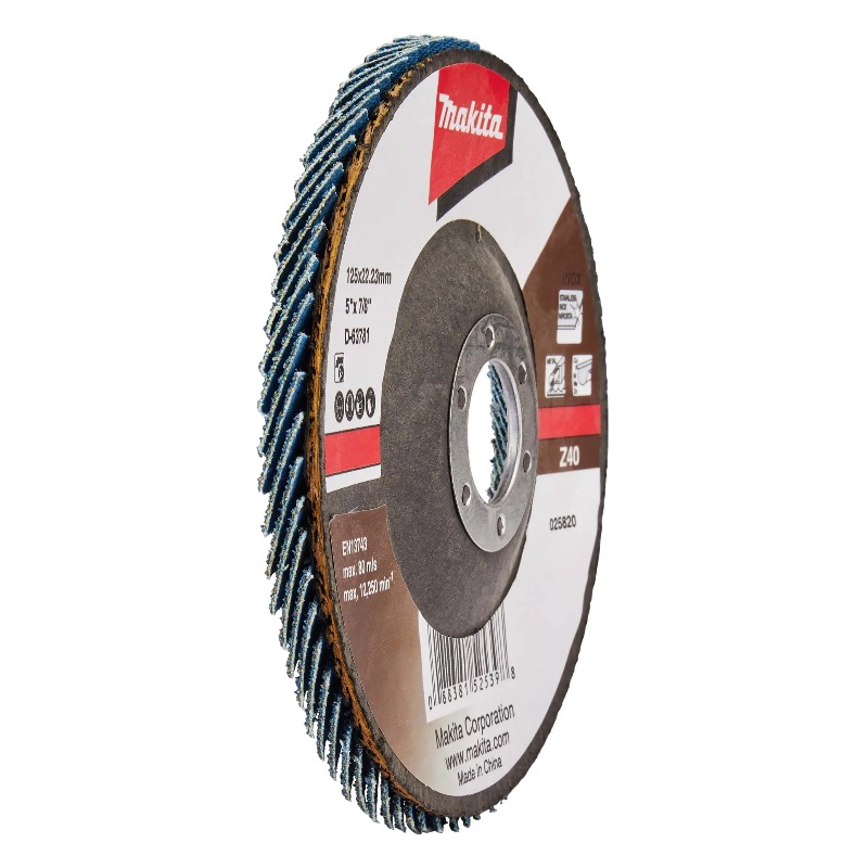 Лепестковый диск Makita D-63781 125x22.23 мм, Z40, стекловолокно, угловой в Угличе