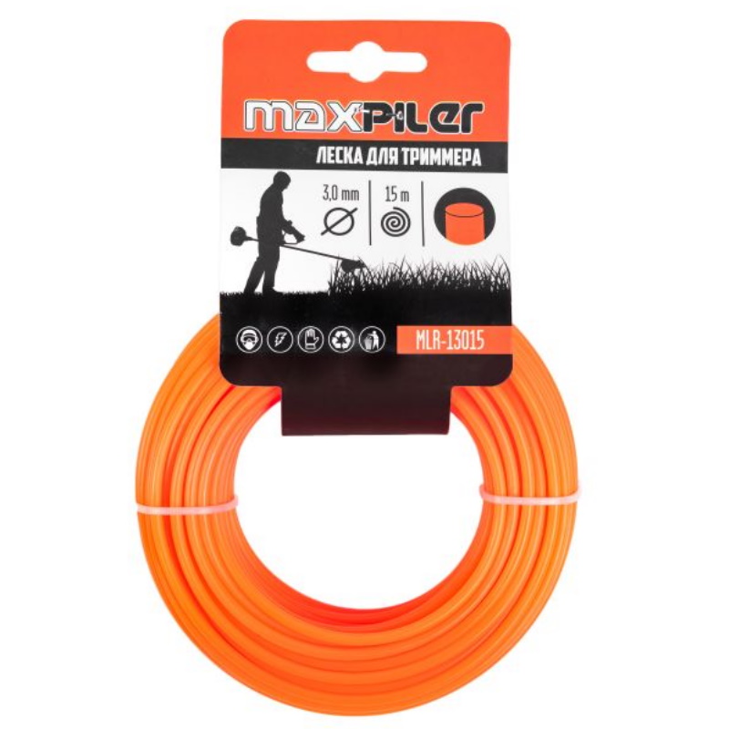 Леска для триммера Maxpiler MLR-13015, 3.0MM*15M, круг