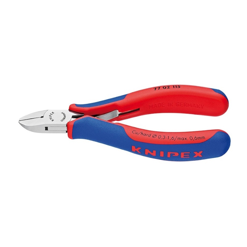 Бокорезы для электроники Knipex KN-7702130 округлая головка 130 мм 2-компонентные ручки 8442₽