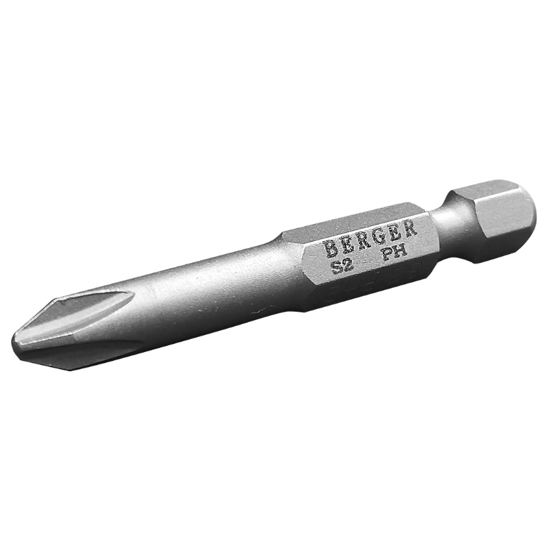 Биты Berger BG2396, магнитные, PH0, 50 мм, 2 шт., S2 в Рыбинске